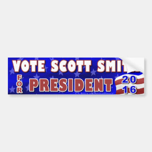 Scott Smith President 2016 Verkiezingsonafhankelij Bumpersticker