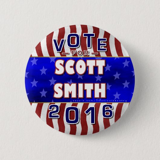 Scott Smith President 2016 Verkiezingsonafhankelij Ronde Button 5,7 Cm (Voorkant)