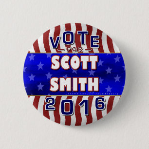 Scott Smith President 2016 Verkiezingsonafhankelij Ronde Button 5,7 Cm