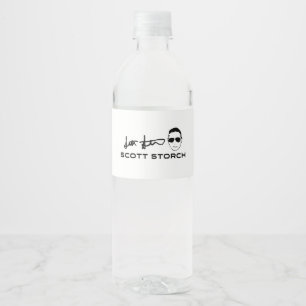 Scott Storch Waterfles Etiket