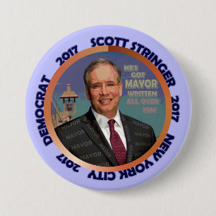 Scott Stringer voor de burgemeester van NYC 2017 Ronde Button 7,6 Cm