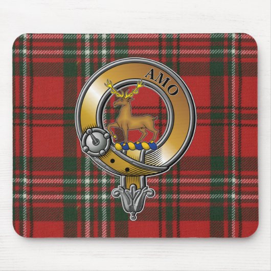 Scott Tartan & Badge Muismat (Voorkant)