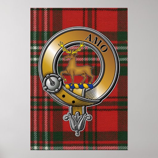 Scott Tartan & Badge Poster (Voorkant)