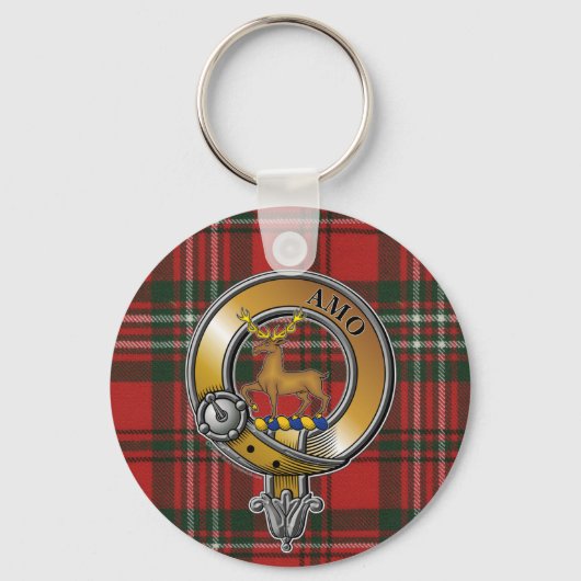Scott Tartan & Badge Sleutelhanger (Voorkant)