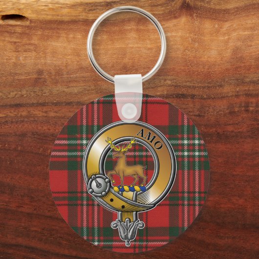 Scott Tartan & Badge Sleutelhanger (Voorkant)