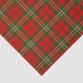 Scott tartan red green plaid tissuepapier (Detail)