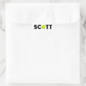 Scott Tennis Ronde Sticker (Tas)
