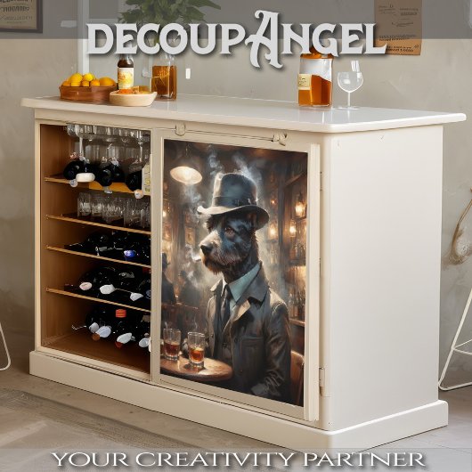 Scott Terrier Dog - Decoupage - Tissuepapier