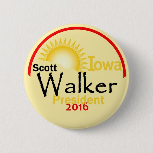 Scott WALKER 2016 Ronde Button 5,7 Cm (Voorkant)