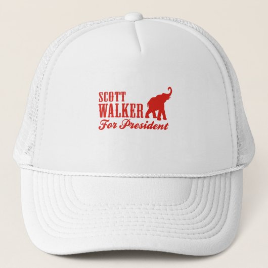 SCOTT WALKER FOR PRESIDENT (GOP) TRUCKER PET (Voorkant)