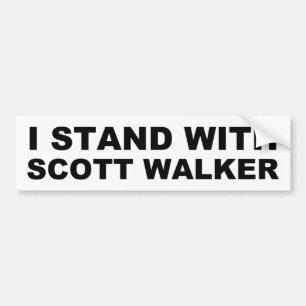 Scott Walker ik sta Bumpersticker