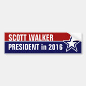 Scott Walker in 2016 Bumpersticker (Voorkant)