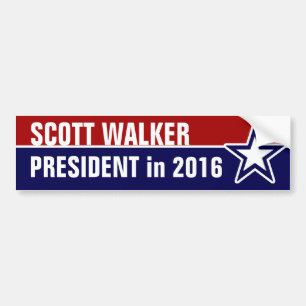Scott Walker in 2016 Bumpersticker