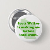 Scott Walker intolerantie Ronde Button 5,7 Cm (Voorkant /achterkant)