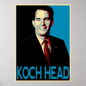 Scott Walker - Koch Head Poster (Voorkant)