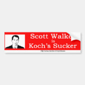 Scott Walker Koch's Sucker BS Bumpersticker (Voorkant)