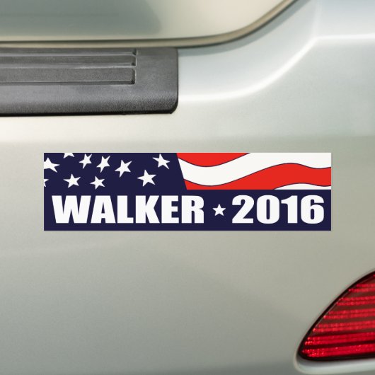 Scott Walker President 2016 Bumpersticker (Op auto)