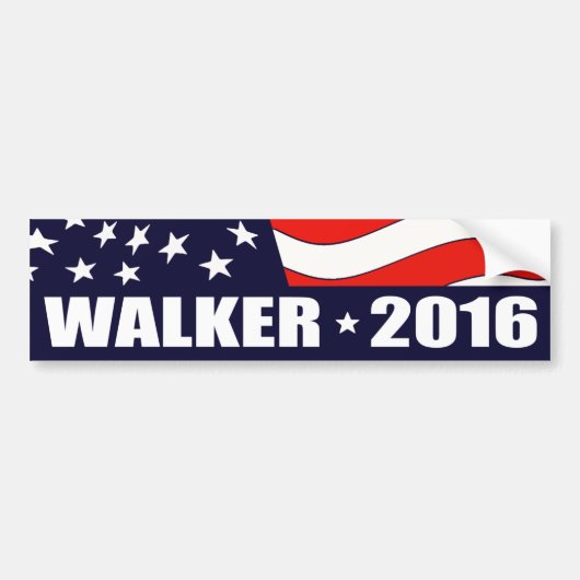 Scott Walker President 2016 Bumpersticker (Voorkant)