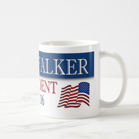 Scott Walker President 2016 Koffiemok (Rechts)