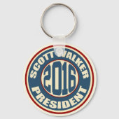 Scott Walker President 2016 Sleutelhanger (Voorkant)