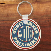 Scott Walker President 2016 Sleutelhanger (Voorkant)