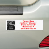 Scott Walker Report Card Bumpersticker (Op auto)