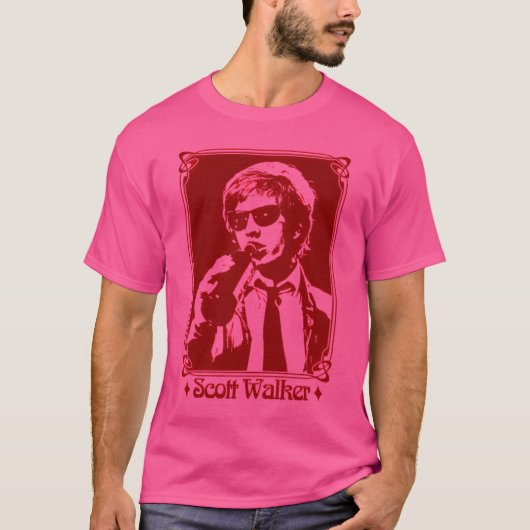 Scott Walker Retro Fan Design T-shirt (Voorkant)