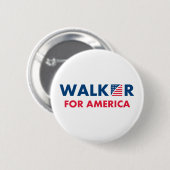 Scott Walker voor Amerika Ronde Button 5,7 Cm (Voorkant /achterkant)
