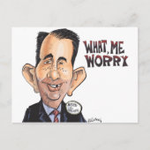 Scott Walker Worry Briefkaart (Voorkant)