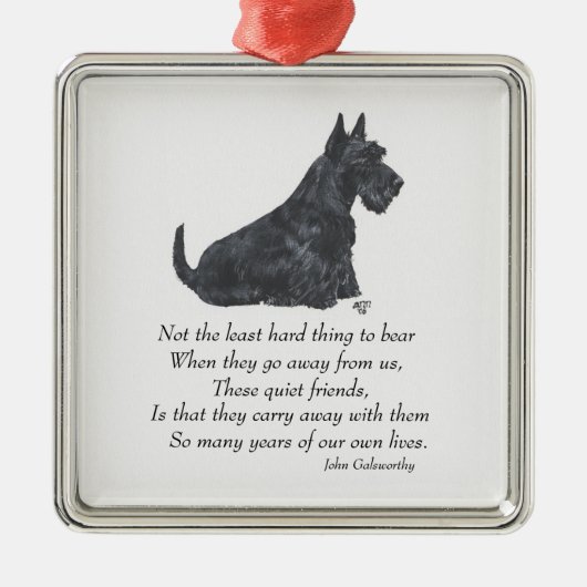 Scottie Aandenken Ornament (Voorkant)