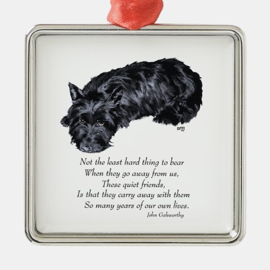 Scottie Aandenken Ornament (Voorkant)