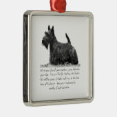Scottie Aandenken Ornament - MANNETJE (Rechts)