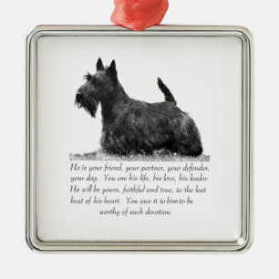 Scottie Aandenken Ornament - MANNETJE