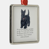 Scottie Aandenken Ornament - MANNETJE (Rechts)