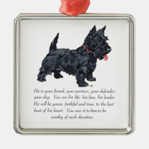 Scottie Aandenken Ornament - MANNETJE