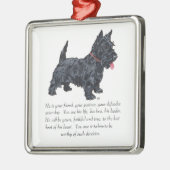 Scottie Aandenken Ornament - MANNETJE (Links)