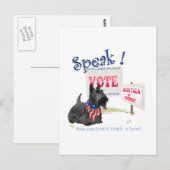 Scottie Angus Fala voor President Briefkaart (Voorkant / Achterkant)