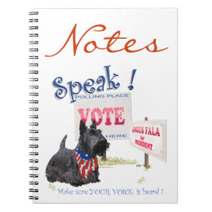 Scottie Angus Fala voor President Notitieboek
