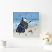 Scottie bij het Strand Vierkante Klok (Huis)