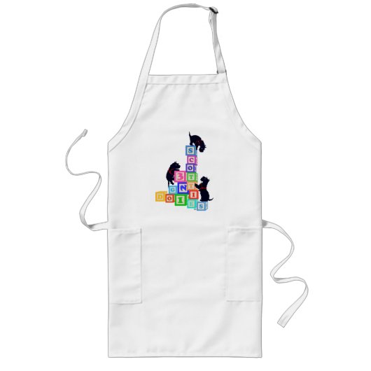 Scottie Blokken !! Lang Schort (Voorkant)