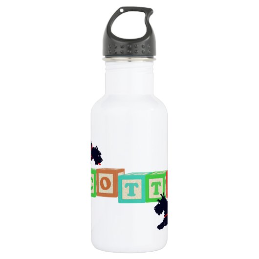 Scottie Blokken !! Waterfles (Voorkant)