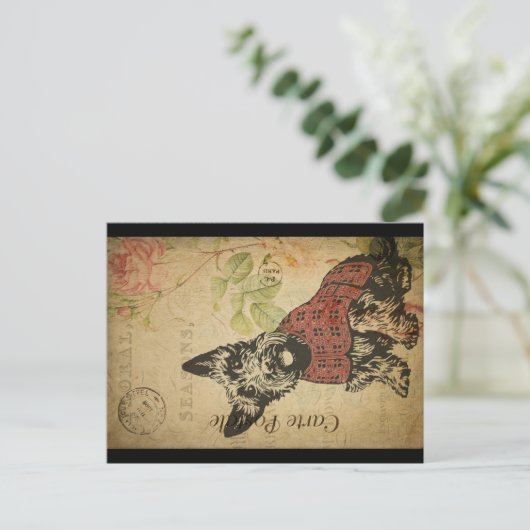  Scottie Briefkaart (Staand voorkant)