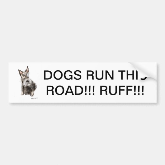 Scottie Bumpersticker (Voorkant)