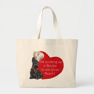 Scottie Chef Valentijn Grote Tote Bag
