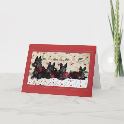 Scottie Christmas Crew Feestdagen Kaart (Voorkant)