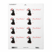 Scottie Christmas Gift Stickers (Full Sheet)