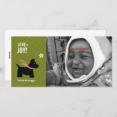 Scottie Christmas Photo Card Feestdagenkaart (Voorkant / Achterkant)