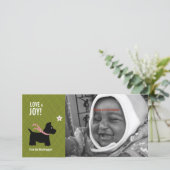 Scottie Christmas Photo Card Feestdagenkaart (Staand voorkant)