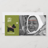 Scottie Christmas Photo Card Feestdagenkaart (Voorkant)