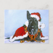 Scottie Claus Feestdagenkaart (Voorkant)